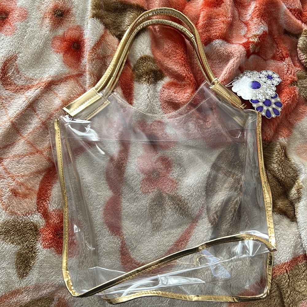 Elizabeth Taylor clear gift bag